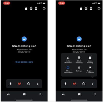 share screen in android
